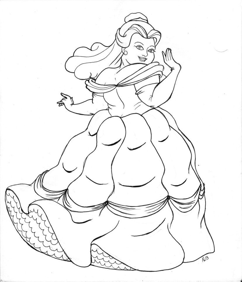 Belle Princess Drawing At Paintingvalley Com Explore Collection