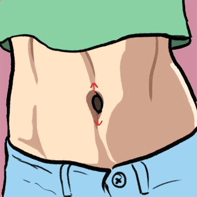 400x400 what does the shape of your belly button say about you - Belly Button Drawing