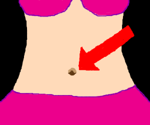 300x250 belly button drawing - Belly Button Drawing