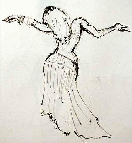 450x487 belly dancer theme photo and artwork the drawing club - Belly Dancer Drawing