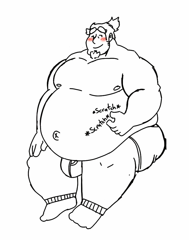 718x909 roadhog drawing belly for free download - Belly Drawing
