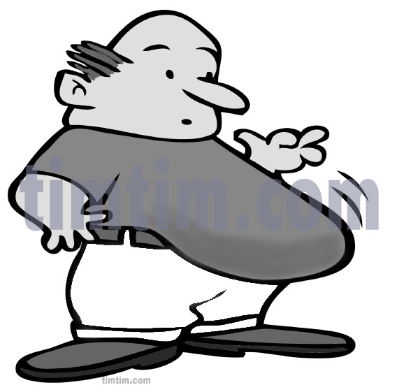 571x561 free drawing of a big belly bw from the category diet health - Belly Drawing