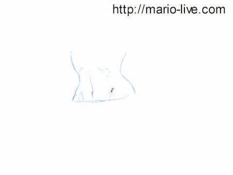 480x360 how to draw a female belly with cross hatching - Belly Drawing