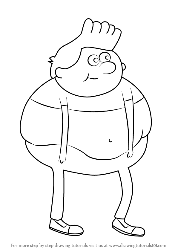 596x843 learn how to draw belly kid from uncle grandpa - Belly Drawing