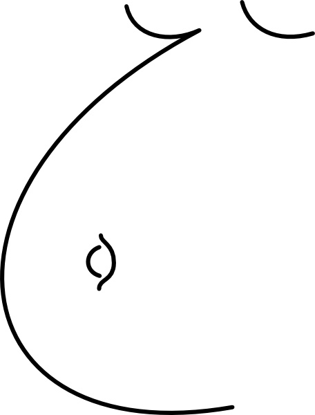 456x600 risto pekkala pregnant belly clip art free vector in open office - Belly Drawing