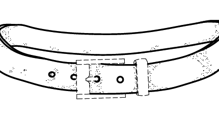 430x232 Design Patent Drawings Narrow Gate Drafting - Belt Drawing