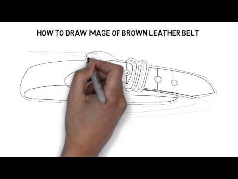 480x360 how to draw image of brown leather belt - Belt Drawing
