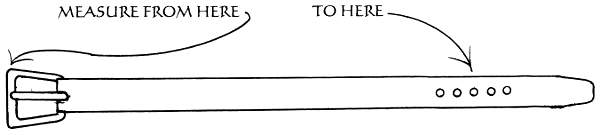 600x135 sizing renaissance leather, quality hand crafted leather goods - Belt Drawing