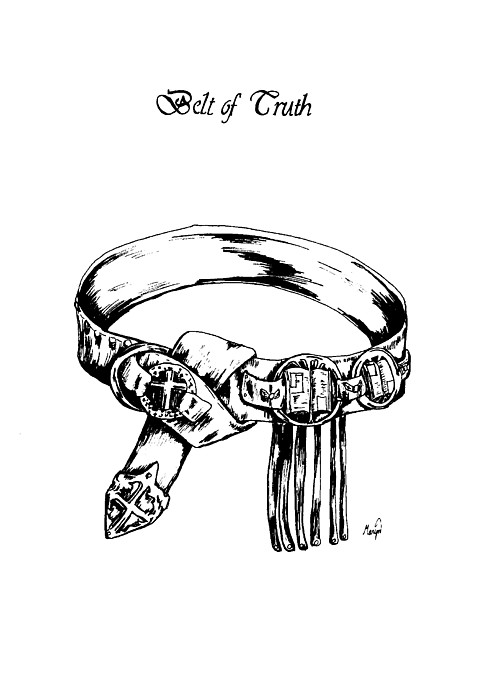 478x700 belt of truth drawing - Belt Drawing