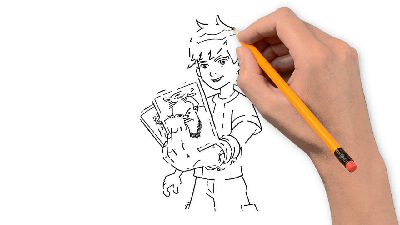 1280x720 Ben Alien Force Pencil Things To Draw Step - Ben 10 Alien Force Drawing