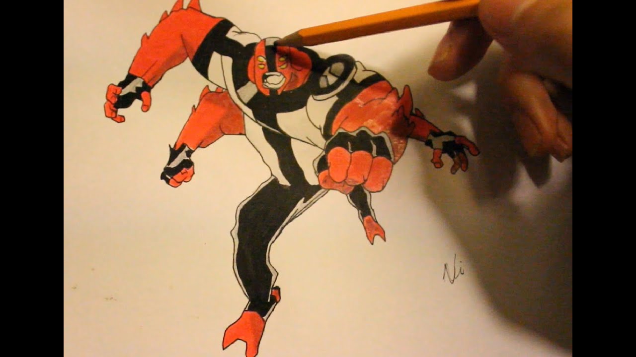 1280x720 How To Draw Arms From Ben Alien Forcestep - Ben 10 Alien Force Drawing