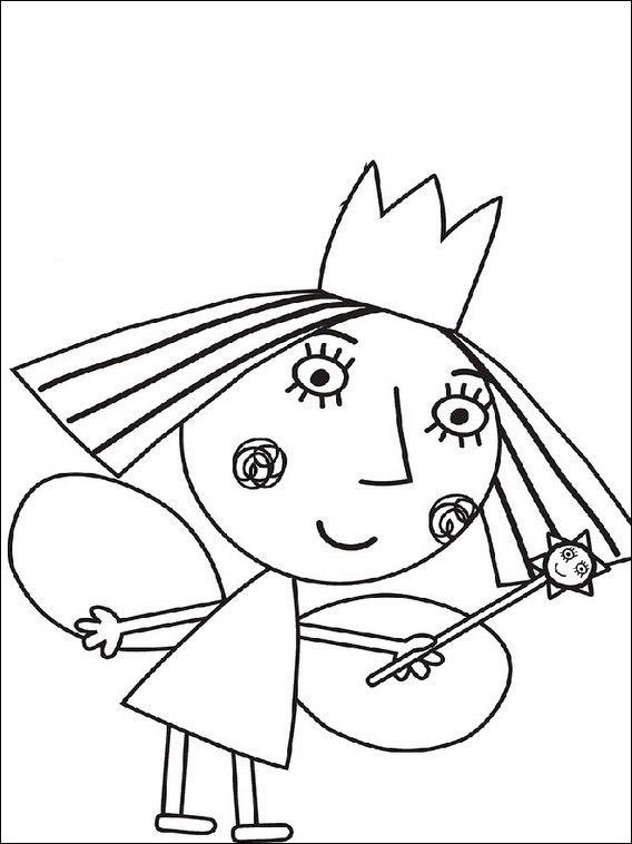 568x758 Ben And Holly's Little Kingdom Printable Coloring Book - Ben And Holly Drawing
