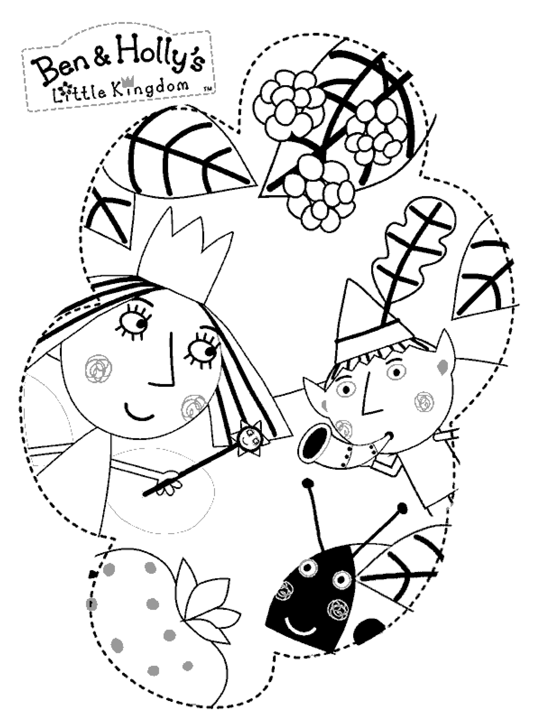 1804x2405 Ben And Holly Printable Coloring Pages, Free Printable Ben - Ben And Holly Drawing