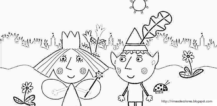 830x405 Colouring Sheets Birthday Party Ben, Holly, Coloring Pages - Ben And Holly Drawing