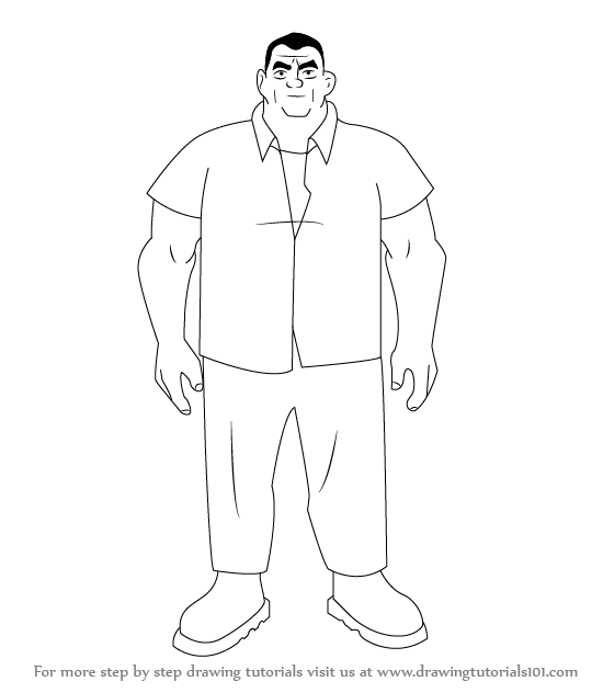 550x632 Learn How To Draw Grandpa Max From Ben - Ben Ten Drawing