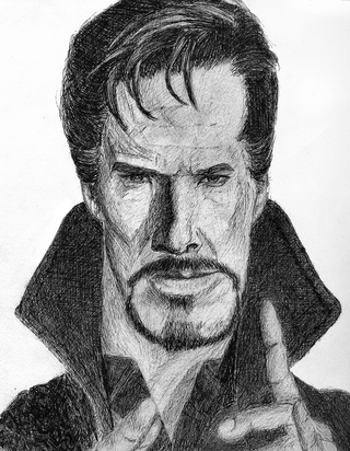 320x412 hour benedict cumberbatchdr starnge pen drawing fanart - Benedict Cumberbatch Drawing