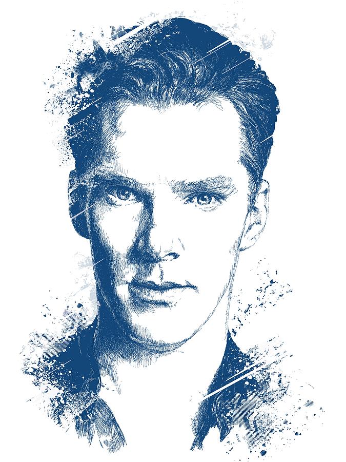 675x900 Benedict Cumberbatch Portrait Digital Art - Benedict Cumberbatch Drawing