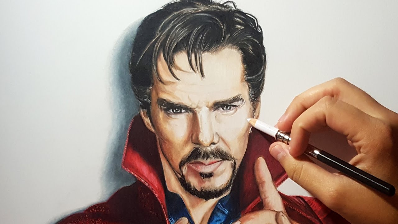 1280x720 Drawing Doctor Strange Benedict Cumberbatch - Benedict Cumberbatch Drawing