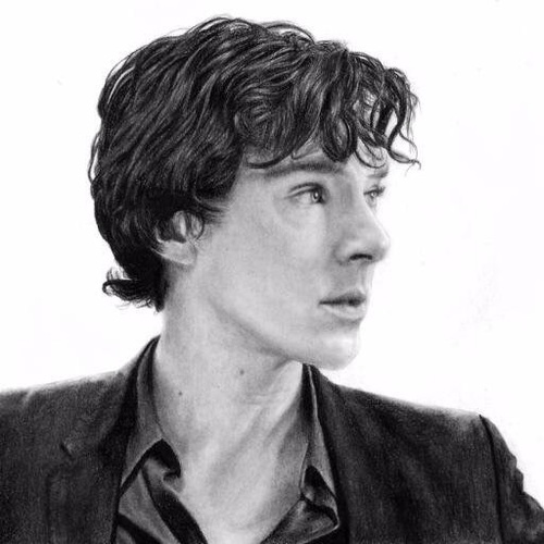 500x500 Image About Drawing In Benedict Cumberbatch, Sherlock,dr Strange - Benedict Cumberbatch Drawing