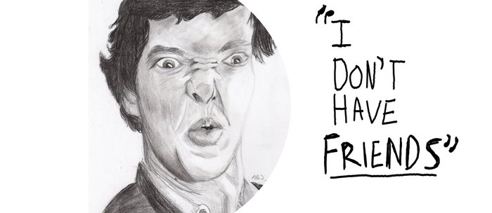 700x304 Sherlock - Benedict Cumberbatch Drawing
