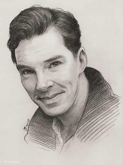 400x536 Happy Birthday Benedict Cumberbatch Tumblr - Benedict Cumberbatch Drawing