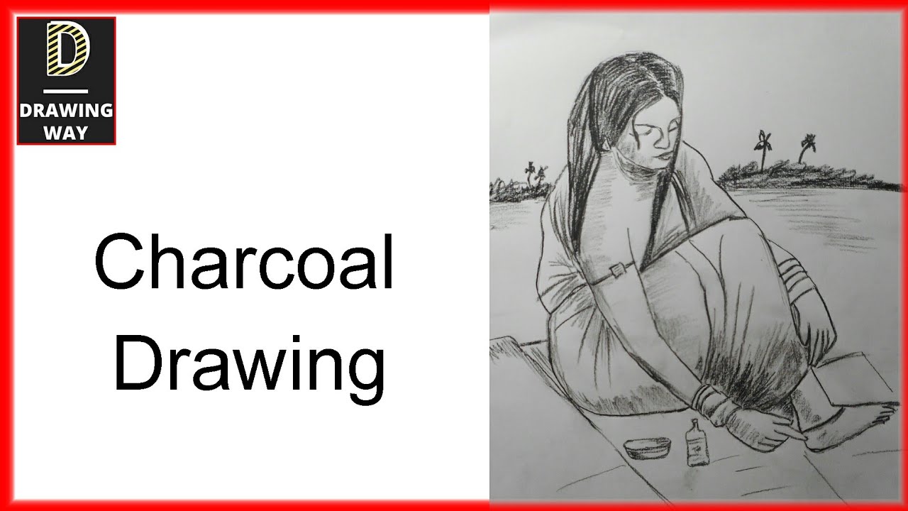 1280x720 how to draw bengali girl step - Bengali Drawing