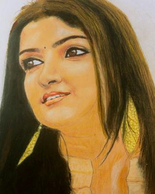 320x400 one of my portrait drawings - Bengali Drawing