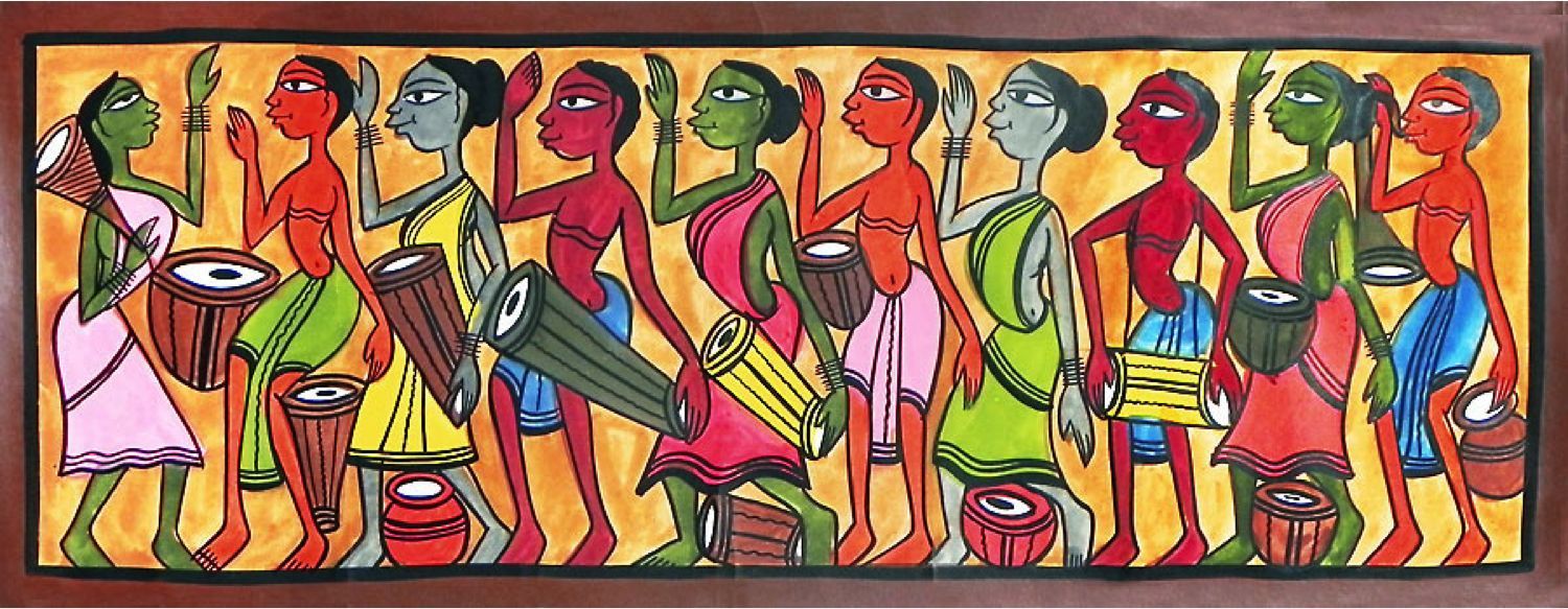 1500x583 bengal paintings heart for art online - Bengali Drawing