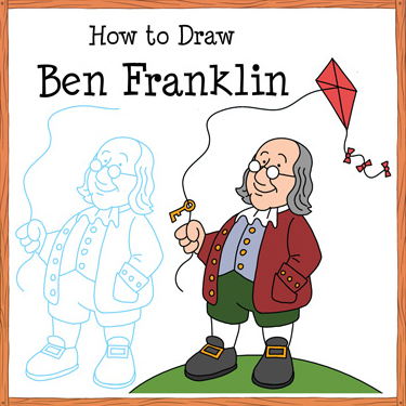 375x375 how to draw benjamin franklin tim van de vall shop - Benjamin Franklin Drawing