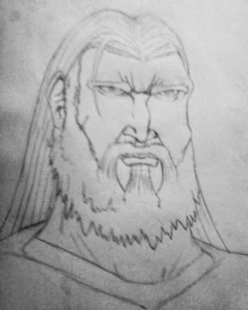 800x1000 Writing About Writing - Beowulf Drawing