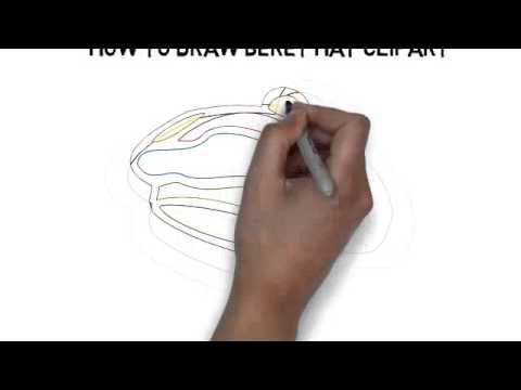 480x360 how to draw beret hat clipart - Beret Drawing