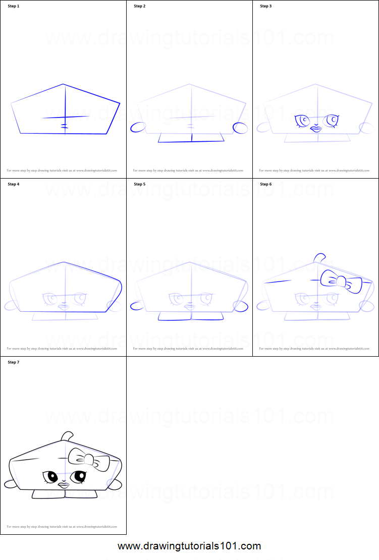 751x1110 how to draw bonnie beret from shopkins printable step - Beret Drawing
