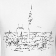 190x190 panorama of berlin men's t shirt spreadshirt - Berlin Drawing