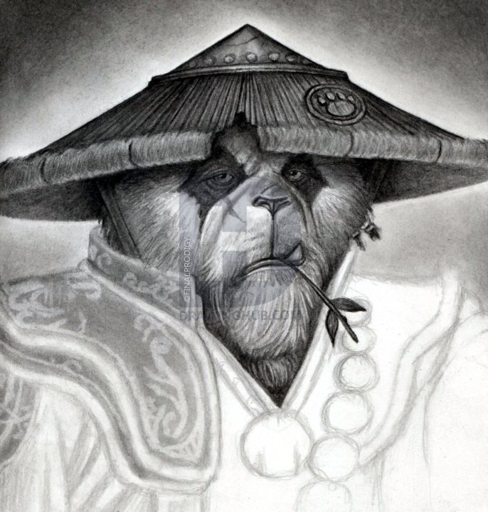 686x720 how to draw a pandaren, world of warcraft, pandaren, step - Best Drawing In The World
