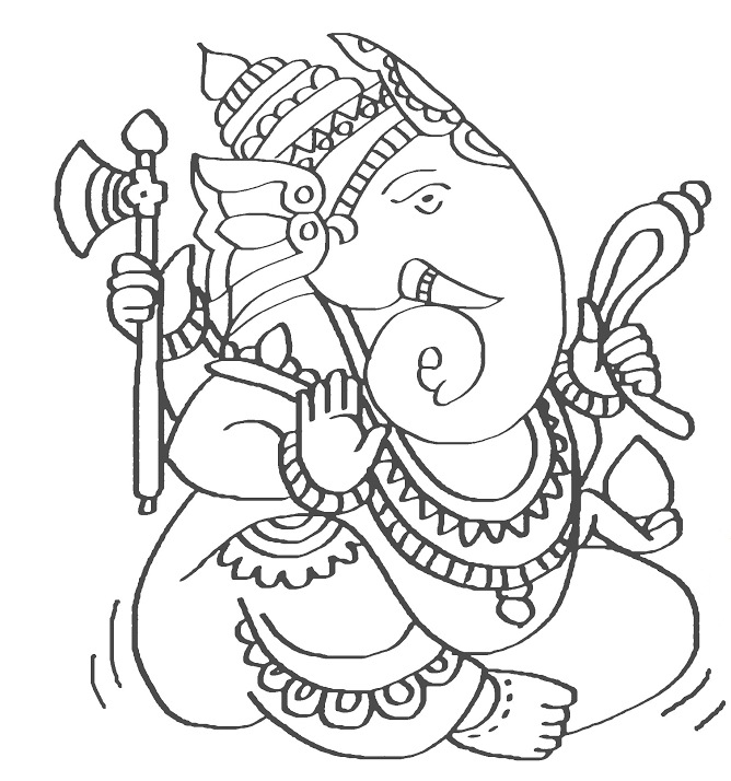 668x714 Ganesh Best Drawing Drawing Skill - Best Drawing Pictures