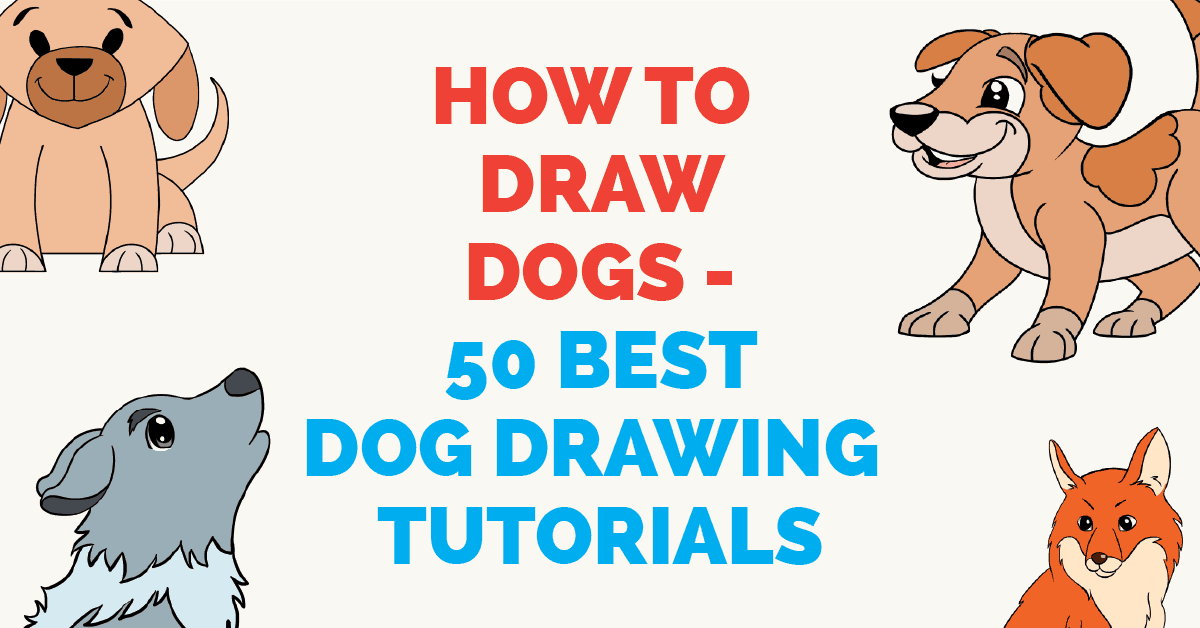 1200x628 How To Draw Dogs - Best Drawing Tutorials