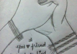 300x210 Pencil Sketches Of Friends Forever Drawings For Best Friends - Best Friends Forever Drawings