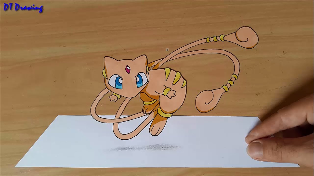 1280x720 Mega Mew Pokemon - Best Pokemon Drawing