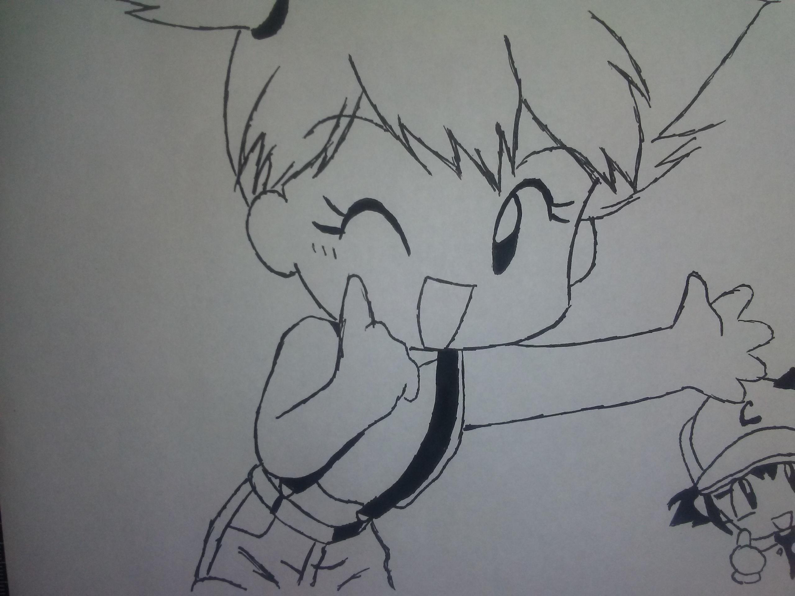 2560x1920 misty and ash pokemon drawing pokemon - Best Pokemon Drawing