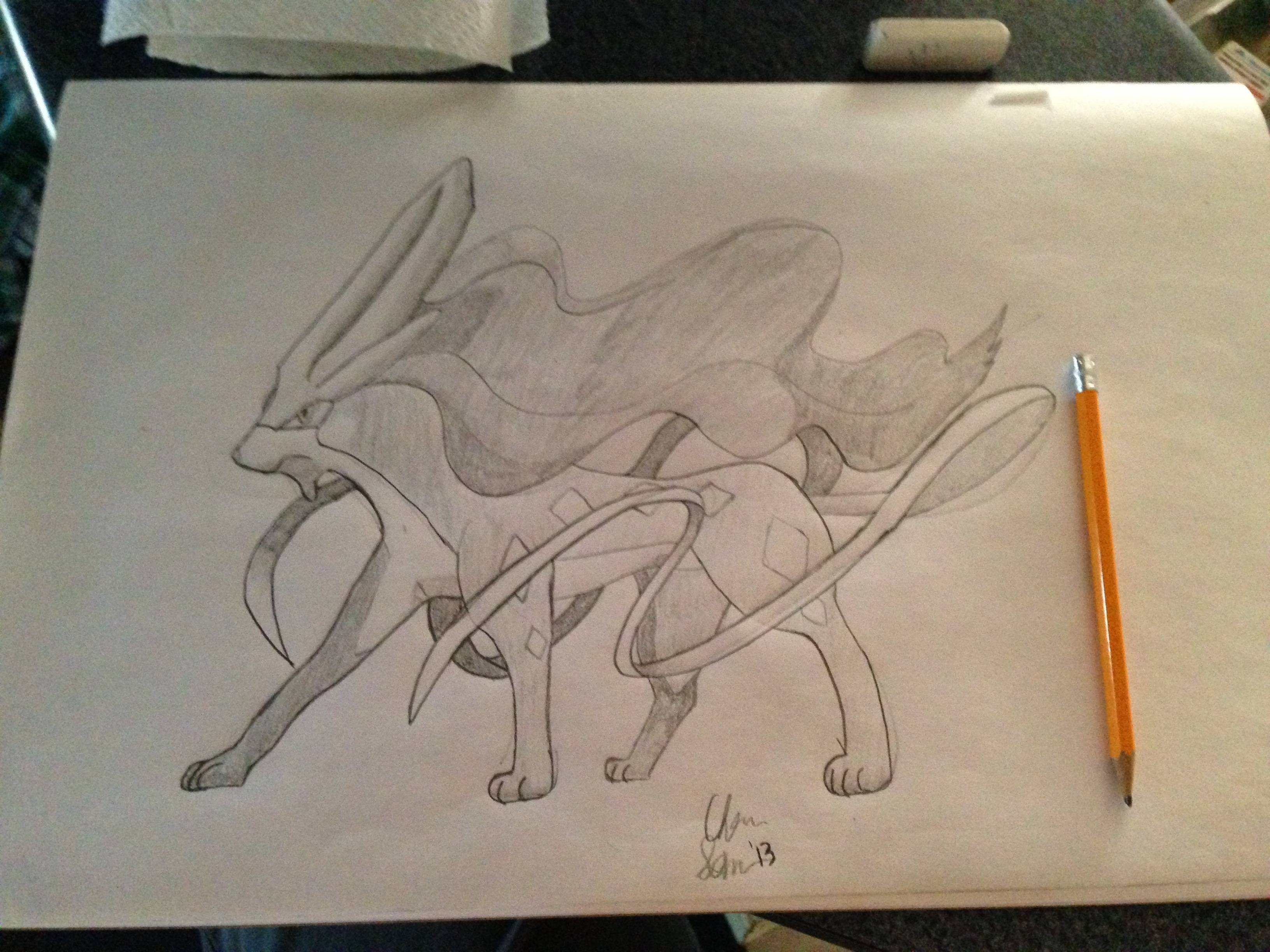 3264x2448 Not The Best Drawing But What Do You Think Of My Suicune Pokemon - Best Pokemon Drawing