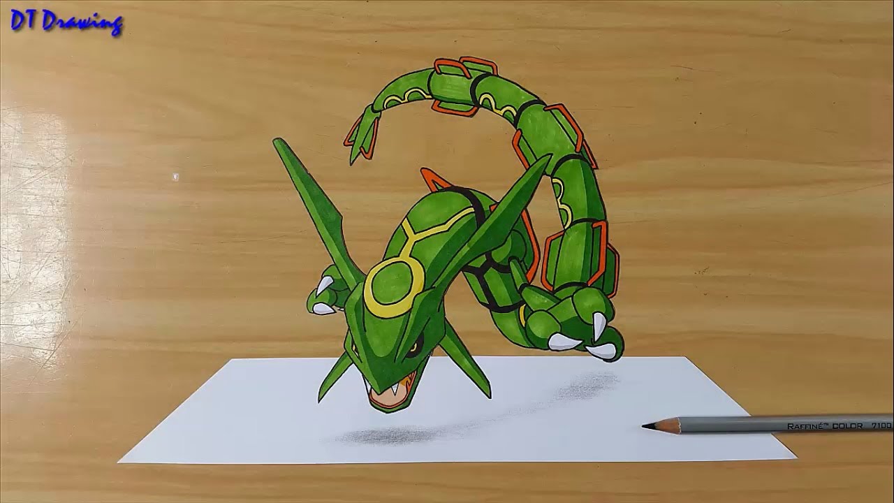 1280x720 Rayquaza Pokemon - Best Pokemon Drawing