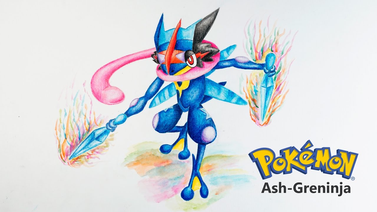 1280x720 Speed Drawing Ash Greninja - Best Pokemon Drawing