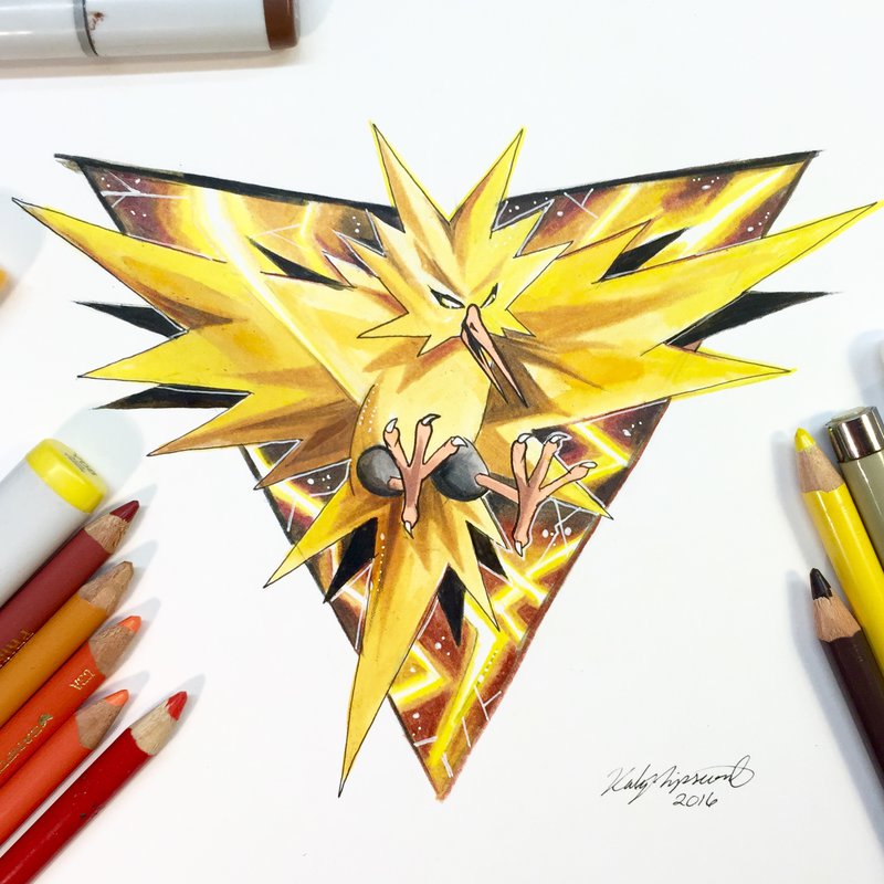800x800 team instinct original drawing katy lipscomb online store - Best Pokemon Drawing