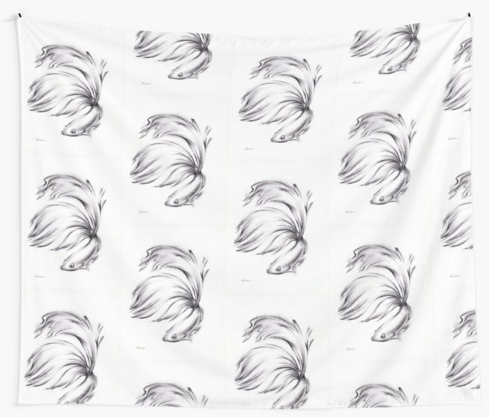 705x602 betta - Betta Fish Drawing