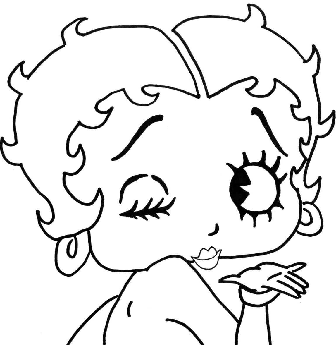 1149x1179 Betty Boop Ogle Coloring Sheet - Betty Boop Drawings