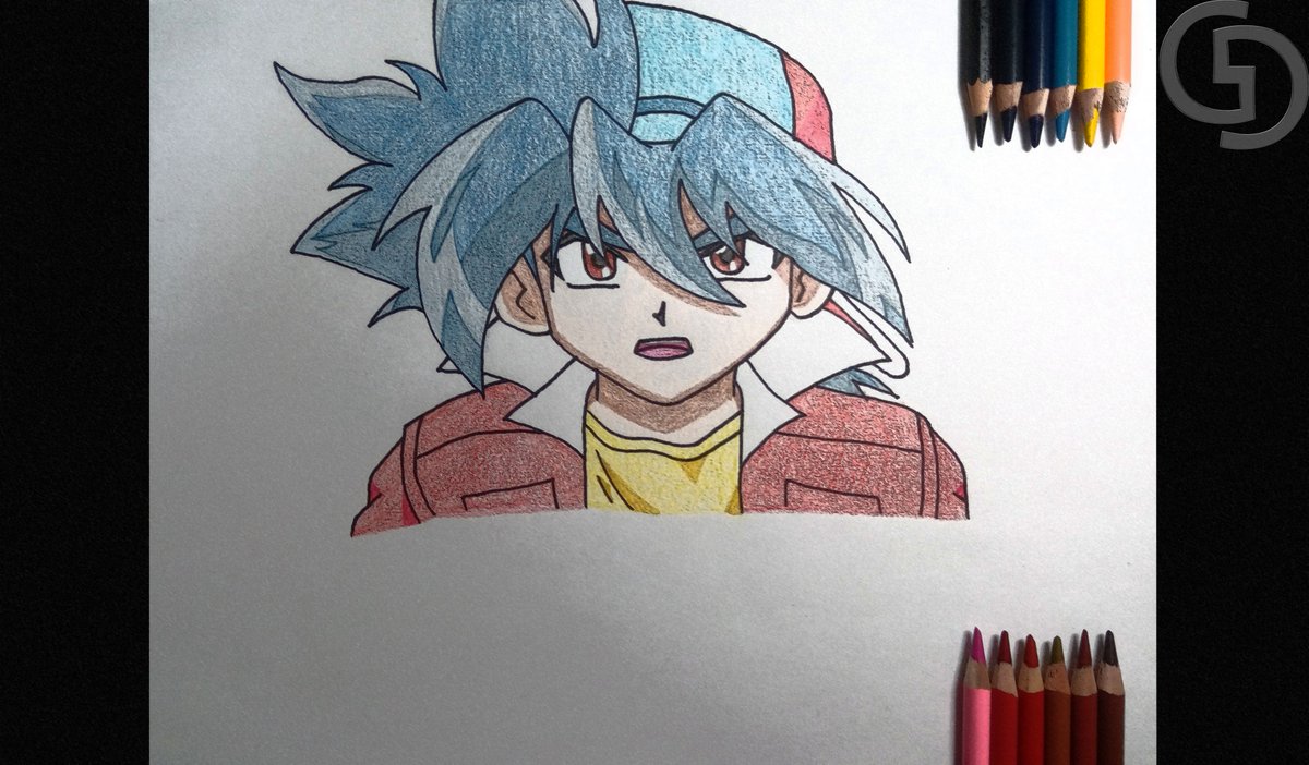 1200x702 Galyagamer On Twitter Dibujo Terminado Speed Drawing - Beyblade Drawing