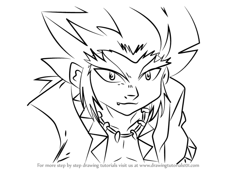 800x566 learn how to draw lee from beyblade - Beyblade Drawing.