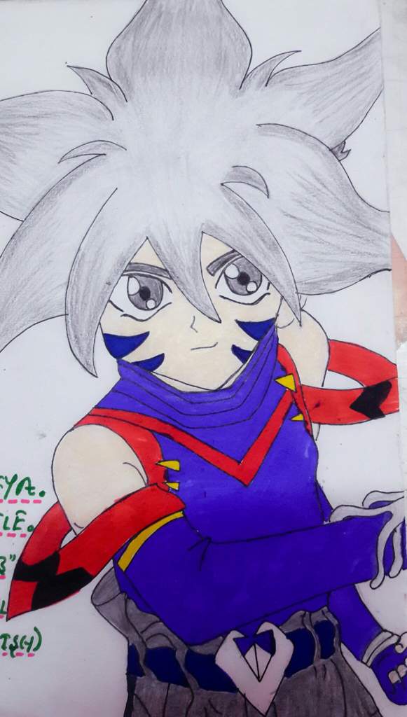 581x1024 My Drawing Of Kai Beyblade Amino - Beyblade Drawing