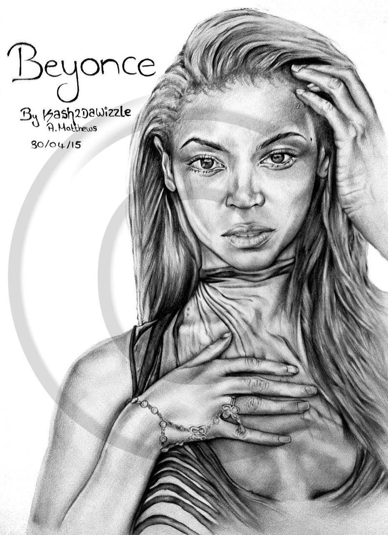 794x1095 beyonce drawing blackart etsy - Beyonce Drawing