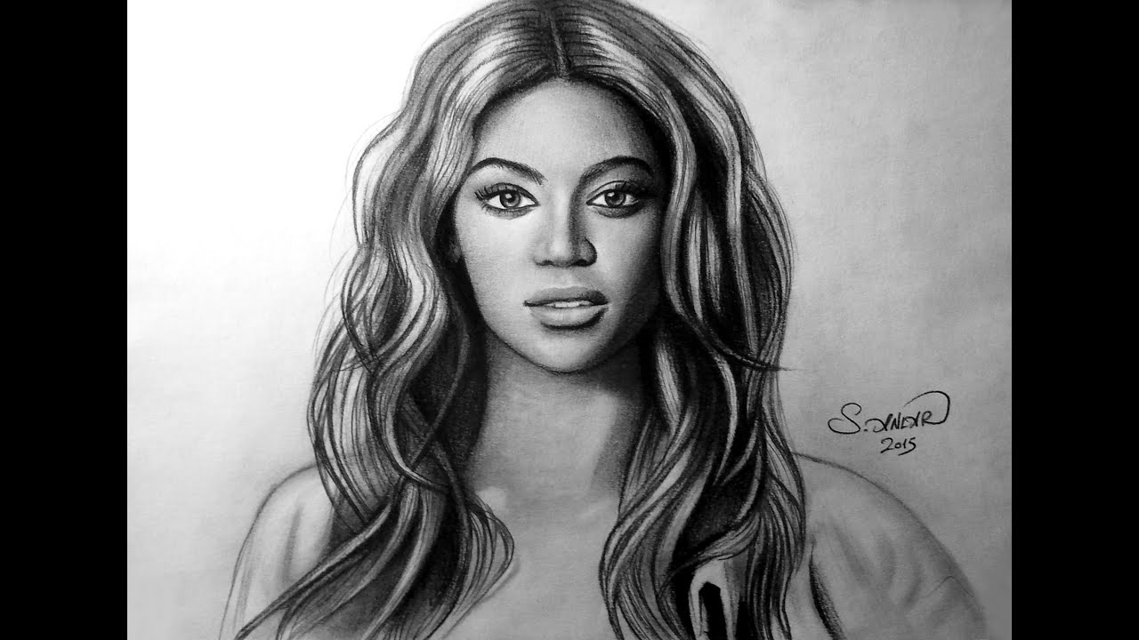 1280x720 speed drawing beyonce - Beyonce Drawing